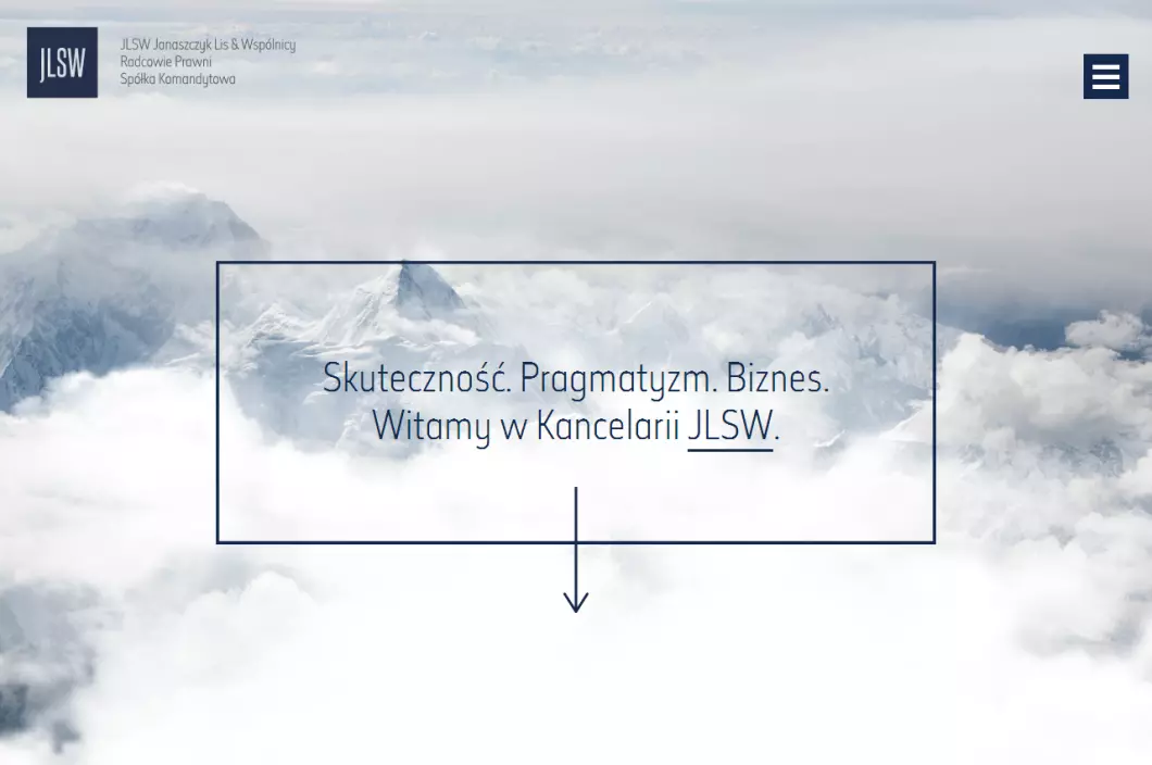 Zrzut ekranu strony Kancelaria radców prawnych JLSW