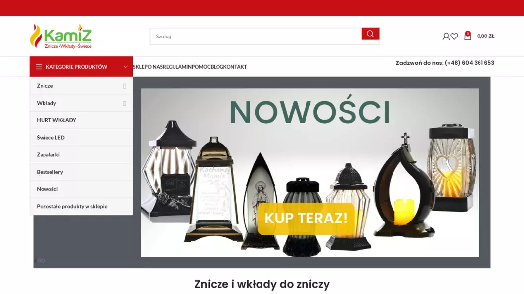 Zrzut ekranu strony Kamiz24